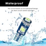 74 Led Bulb Dash Lights Super Bright, T5 37 74 LED Bulb with Twist Lock Socket PC74 PC37, Dashboard Lights, Instrument Cluster Bulbs Kits,Pack of 20 (Ice Blue) - Image 4