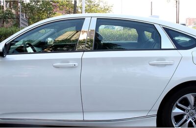 Car Accessories Fit for Honda Accord 10th Gen 2018-2022 Pillar Post Side Door Window Cover Trim Chrome Stainless Steel 8 PCS - Image 3