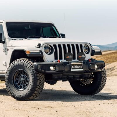 Nilight 5.75 Inch Round Offroad Driving Pod Light Cover, 6 In Diameter Black Leather Protective Cover for Auxiliary Ditch Fog Bumper Headlight on Jeep Truck SUV ATV UTV Tractor - Image 7