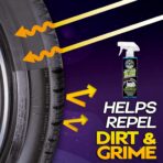 Chemical Guys Galactic Black Wet Look Tire Shine Dressing, 16 fl oz + Wonder Wave Durafoam Contoured Large Tire Dressing Applicator Pad, Pack of 2 - HOL457 - Image 3