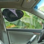 TFY Car Side Window Sun Shade - Static Cling Dark Transparent Film for Low-Angle Sunlight, UV Protection, Heat Reduction, Easy Install & Removable Sun Visor for Driver and Passenger, 2 Pieces - Image 4