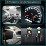 40 Pieces T5 T10 LED Bulbs Dash Lights with Twist Socket Instrument Dashboard LED Bulbs for Interior Car Lights Dashboard Instrument Panel Gauge Cluster Indicator Map Dome - Image 6