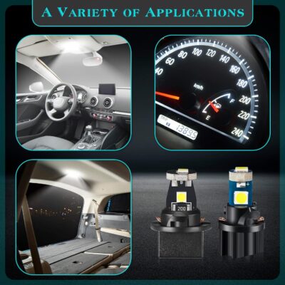 40 Pieces T5 T10 LED Bulbs Dash Lights with Twist Socket Instrument Dashboard LED Bulbs for Interior Car Lights Dashboard Instrument Panel Gauge Cluster Indicator Map Dome - Image 6