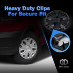 Hubcap Wheel Covers for 2015-2026 Ford Transit 150 250 350 350HD ABS Hubcap Replacement Set of 4, 16 inch Sliver - Image 7