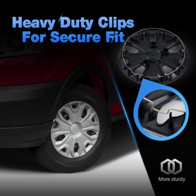 Hubcap Wheel Covers for 2015-2026 Ford Transit 150 250 350 350HD ABS Hubcap Replacement Set of 4, 16 inch Sliver - Image 7