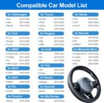 Spurtar Car Steering Wheel Cover for Women Men Car Accessories, Silicone Anti-Slip Thin Steering Wheel Protector, Black Soft Leather Texture Interior Vehicle Accessories, Fit Diamenter 15" - 16.5" - Image 3