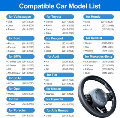 Spurtar Car Steering Wheel Cover for Women Men Car Accessories, Silicone Anti-Slip Thin Steering Wheel Protector, Black Soft Leather Texture Interior Vehicle Accessories, Fit Diamenter 15" - 16.5" - Image 3