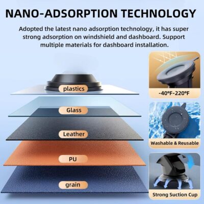 Carplay Screen Mount, Bendable Flexible Dashboard Suction Cup Bracket for 7Inch 9Inch 9.3 Inch 10.26 Inch Portable Car Play Windshield GPS Mount Phone Holder - Image 3