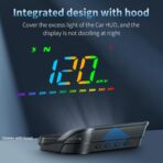 Heads Up Display for Cars, Color GPS Speedometer M23, HUD Display Car Windshield with Speed MPH, Compass Direction, Overspeed Alarm,Adaptive sensing light, USB Cable Plug & Play - Image 6