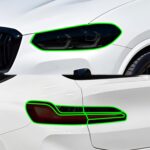 BOGAR TECH DESIGNS Full Headlight Taillight Tint Kit Compatible with BMW X4 2022-2025, Dark Smoke