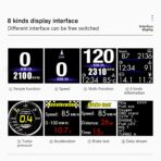Head Up Display, Car HUD P8, OBDII & GPS Dual System, The 1st Model in The Market Can be Installed on A-Pillar Trim, Only works on most 2008+ cars - Image 3