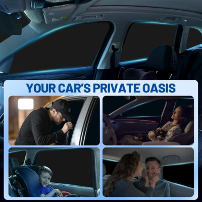 Car Window Shades Intended for Subaru Outback 2020-2025, Privacy Window Covers 8PCS for Side, Rear & Windshield, Car Shield Sunshade for Privacy Protection, Heat Blocking, Camping and Parking - Image 3