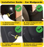 Mud Flaps for 2022-2026 Mazda CX-5 CX5 (Gas Only, NOT for Hybrid/PHEV) - Front & Rear Splash Guards, PP All Weather Mudflaps, Custom Fit Exterior Accessories - Image 7