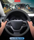 Custom-Fit for GMC Steering Wheel Cover, Premium Leather Car Steering Wheel Cover with Logo, Non-Slip, Breathable, for GMC Accessories (B-Style,for GMC) - Image 2