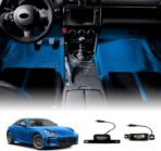 KUNGKIC Car LED Lights Interior for Toyota GR86 Subaru BRZ 2021 2022 2023 204 2025 Under Dash LED Lights Foot Light Car Accessories DC 12V (Blue)