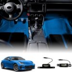KUNGKIC Car LED Lights Interior for Toyota GR86 Subaru BRZ 2021 2022 2023 204 2025 Under Dash LED Lights Foot Light Car Accessories DC 12V (Blue)