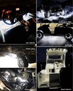 Keiurot 12V Led Light Strip 32CM Waterproof White Led Strip Lights for Cars Motorcycles Golf Cart Interior & Exterior Marine Boat 12V 5050 18SMD,Pack of 4 - Image 4