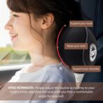 2 Pack - Car Headrest Pillow for Neck Support, 100% Memory Foam Car Neck Pillow with Sleep Mask - Universal Fit Head Rest Travel Pillow Car Pillow for Pain Relief While Driving(Contains 2 Eye Masks) - Image 8