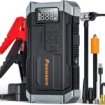 [2026NEW Model] 5000A Jump Starter with Air Compressor,Car Jumper Starter Portable with 150PSI Tire Inflator 12V Jump Box with LCD Display,Flashlight,Storage Case (Up 9L Gas/8L Diesel Engine