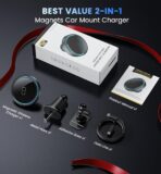 Mag-Safe Car Mount Charger 15W Magnetic Wireless Car Charger for iPhone 17 Accessories Magnetic Phone Holder for Car 3 in 1 Mag Safe Car Mount for iPhone17Pro/16/15/14/13/12 Series Gifts for Men Women - Image 9