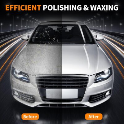 Buffer Polisher, 1600W 6"/7" Rotary Car Polisher with 7-Speed(1600-3500 RPM), Car Buffers and Polishers Kit for Cars, Boats, Floors, Furniture - Image 6