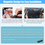 XCBYT Car Window Shade for 2019-2024 Toyota RAV4 Window Covers Side Window Sun Shade Car Window Shade for Baby with Breathable Mesh Insulate Heat and UV for Sleep Camping Breastfeeding - Image 7