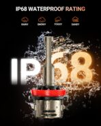 SEALIGHT H11/H9/H8 Light Bulb, 10X Super Brighter than Halogen, 6500K White Built-in Driver, LED Bulbs 360° Adjustable Plug-N-Play, 70000Hrs Lifespan with Cooling Fan, IP68 Waterproof, 2 Pack - Image 2