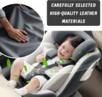 Car Armrest Cushion, 5 in 1 Center Console Cover with 2 Cup Holders, Phone Holder, Tissue Holder, Storage Bag, Multifunctional Leather Heightened Car Armrest Cushion for Most Cars - Image 5