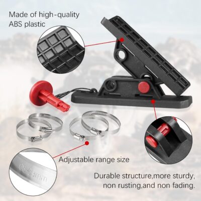 Quick Release Roll Bar Fire Extinguisher Mount Holder Extinguisher Mounting Bracket Compatible with for Ford Bronco Jeep Wrangler Gladiator UTV Polaris RZR Ranger ATV - Image 4