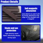 Magnetic Car Sunroof Sun Shade Breathable Mesh, UV Protection Auto Moonroof Screen Cover, Universal Quick Install Vehicle Window Mesh Bug Net Accessory for Camping, Parking (39.6 × 26.77 in) - Image 3