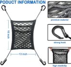 3-Layer Car Mesh Organizer, Seat Back Net Bag, Barrier of Backseat Pet Kids, Cargo Tissue Purse Holder, Driver Storage Netting Pouch（Upgrade Stretch Length） - Image 3