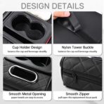 TourKing Car Armrest Cushion,5-in-1 Center Console Cover,Arm Rest Cover for Car,Car Armrest Storage Box, Tissue Box Slot, Phone Slot for Sedans, Car Accessories Interior Organizers for Most Cars - Image 3