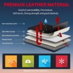 Fit Civic Car Seat Covers Compatible with Honda Civic 2022 2023 2024 2025 2026 Sport, Sport Touring, EX, EX-L, LX, Touring, Model-Full Coverage Breathable Leather (Full Set,Black) - Image 9