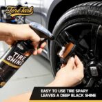 Ceramic Tire Shine Spray — High-Gloss Wet Look Tire Coating with Ultra-Dense Nylon Brush Applicator, UV Protection, Long-Lasting Shine for Car Truck RV Motorcycle (16 Fl Oz) - Image 4