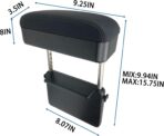 Arm Rest for Car,Car armrest Car arm Rest,Seat Gap Storage Box,Car Seat Gap Filler Organizer,Forearm Wrist Support Adjustable Armrest,Car Central Liftable Armres Storage Organizer Box Black - Image 5