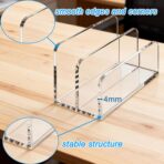 Acrylic Mail Organizer 2-Slot Desktop File Sorter - a Versatile Document Rack Suitable for Homes, Offices and Schools and a Space Saving File Organizer for DIY Decoration - Image 7