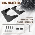 Muslogy for 2021-2025 2026 Grand Cherokee L 3Row Seat Mud Flaps Fender Mud Guard Front & Rear 4PCS Set No Drilling Required Compatible with Jeep Grand Cherokee L 2026 2025-2021 GCL Accessories - Image 7