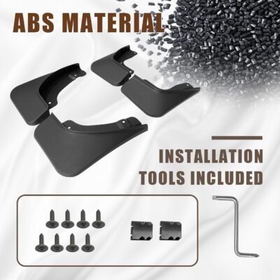 Muslogy for 2021-2025 2026 Grand Cherokee L 3Row Seat Mud Flaps Fender Mud Guard Front & Rear 4PCS Set No Drilling Required Compatible with Jeep Grand Cherokee L 2026 2025-2021 GCL Accessories - Image 7