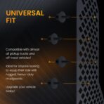 Heavy Duty Mud Flaps All Weather Resistant Splash Guards Compatible with Universal Trucks SUVs Vans Off-Road and Daily Use (4PCS Black Front&Rear) - Image 6