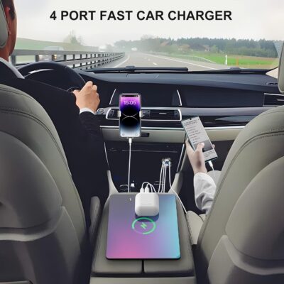 Upgraded 4 Port 12V USB Outlet Aluminum Charger, 78W Dual PD & QC Multiple USB Port for Car, USB C Cigarette Lighter Replacement 12 Volt Socket with Voltmeter Waterproof for Marine Boat Motorcycle RV - Image 3