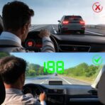 Heads up Display for Cars,Car HUD,Head up Display for Car,Digital GPS HUD Speedometer,USB Cable Plug and Play,Automatic Brightness Adjustment,Large Font Display - Image 4