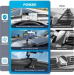 Universal 360 Dashboard Cell Phone Holder, Upgrade Clip Car Phone Holder Mount for Dashboard 360 Degree Rotation Dash Board Phone Mount Fit for iPhone,Samsung,Google,Nokia, 4 to 7" Smartphones - Image 4