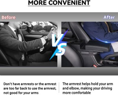 Car Center Console Cover 3 in 1, Auto Center Console Pad with Cup Holder and Phone Holder,PU Leather Auto Armrest Cover Protector,Waterproof Universal car armrest Cover for Most Vehicle - Image 7