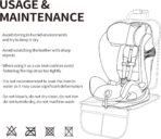 Car Seat Protector Leather Waterproof Child Safety Seat Protector Cover with Thick Pad and 2 Large Pockets Durable Kick Mat for All Auto Seat (Beige) - Image 9