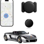Mini Magnetic Waterproof Car Tracker - GPS Tracker for Vehicles with No Monthly Fees (Android Only), Anti-Theft Tracking Device for Cars, Trucks & Motorcycles.