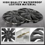 DREAMIZER Glossy Black 15" Hubcaps Replacement,4Pcs Universal R15 Hub Caps 15inch Wheel Rim Cover Exterior Accessories Snap On Car Truck SUV - Image 3