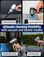 Ultimate Cordless Car Vacuum with 12000Pa Power & 2 Batteries | Portable Handheld Vac for Car, Home, Pet Hair, Multi-Surface Cleaning with 4 Attachments - Image 3