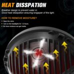 UNI-SHINE 7 inch LED Headlight 2PCS Round LED Headlamp High Low Beam DOT Approved H6024 Compatible with Wrangler JK LJ TJ CJ - Image 5