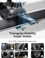 LISEN for MagSafe Car Mount, [Upgrade 2026 Ultra Magnets] Magnetic Phone Holder for Your Car Cell Phone Holde Mount for Air Vent Car Accessories fit iPhone 17 16 15 14 13 12 Pro Max Plus Mini - Image 7