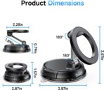 ANDERY Car Phone Holder for Magsafe [78+LBS Strongest Suction & 2400gf Magnetic] 360° Adjustable Car Phone Mount, Phone Holders for Your Car for iPhone 17-12 Pro Max Plus Air, Carbon Fiber - Image 8